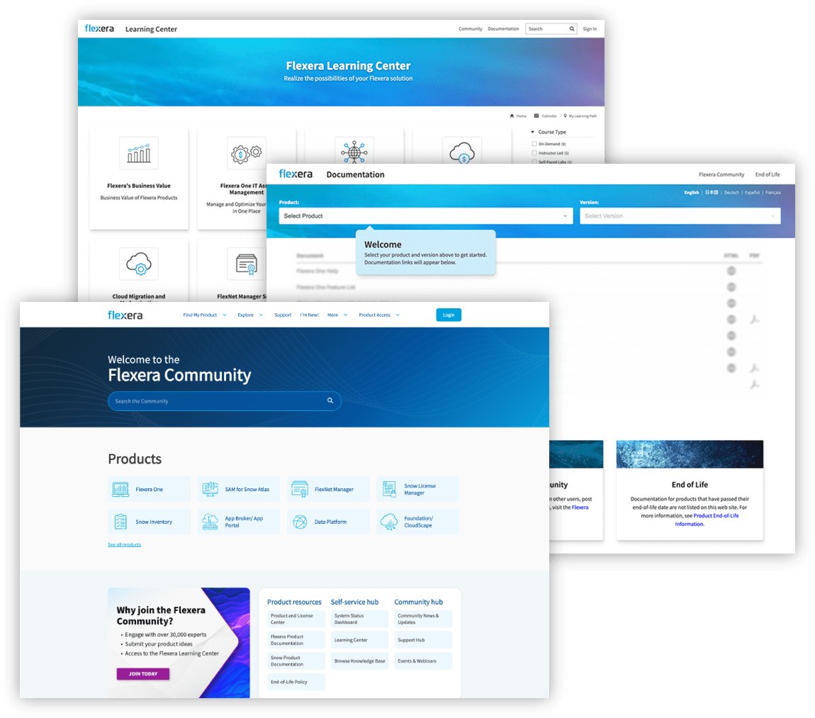 Flexera customer resources